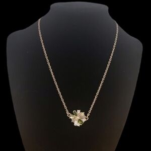 White House Black Market Peridot Crystals Necklace NWT